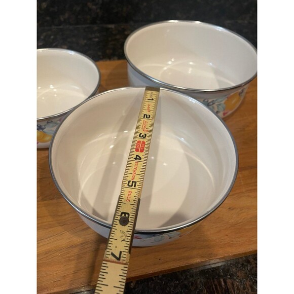 Vintage Enamelware Corelle abundance Mixing/Nesting Bowls - Picture 6 of 8